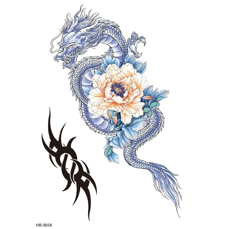 Flower arm waterproof half arm tattoo