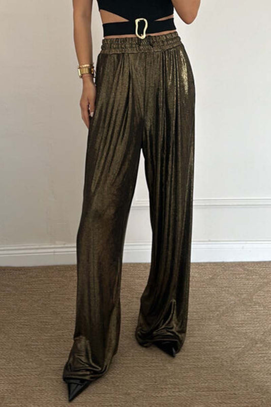 Stylish bronzing trousers