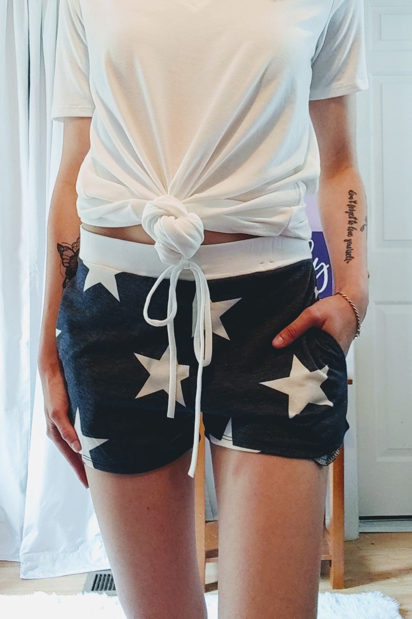 Navy Star Shorts (S- XL)