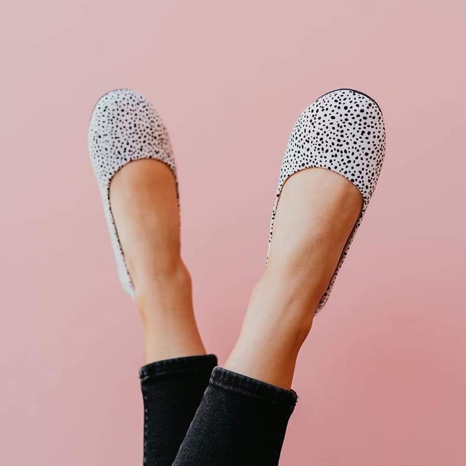Dotted White Flats